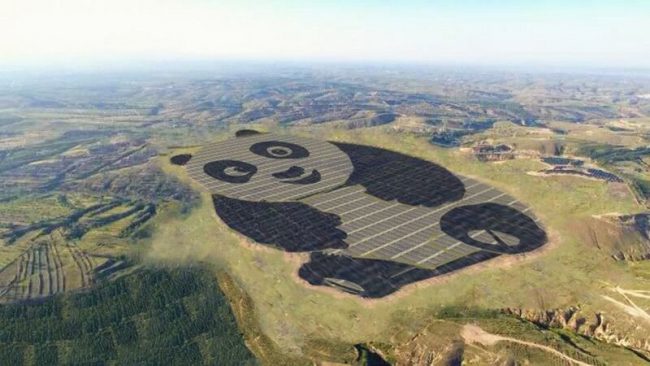 Фото - В Китае построили солнечную электростанцию в виде панды